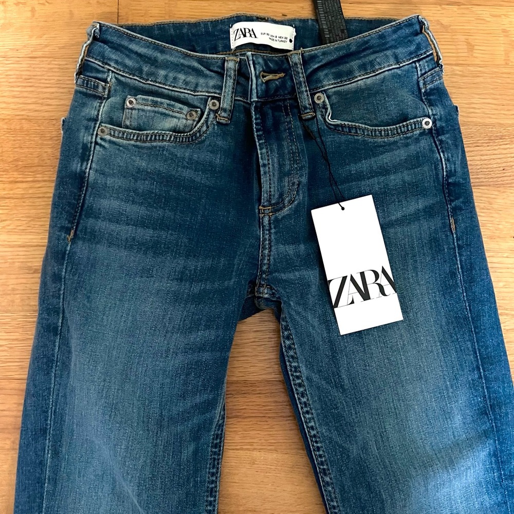 Zara low-rise bootcut jeans